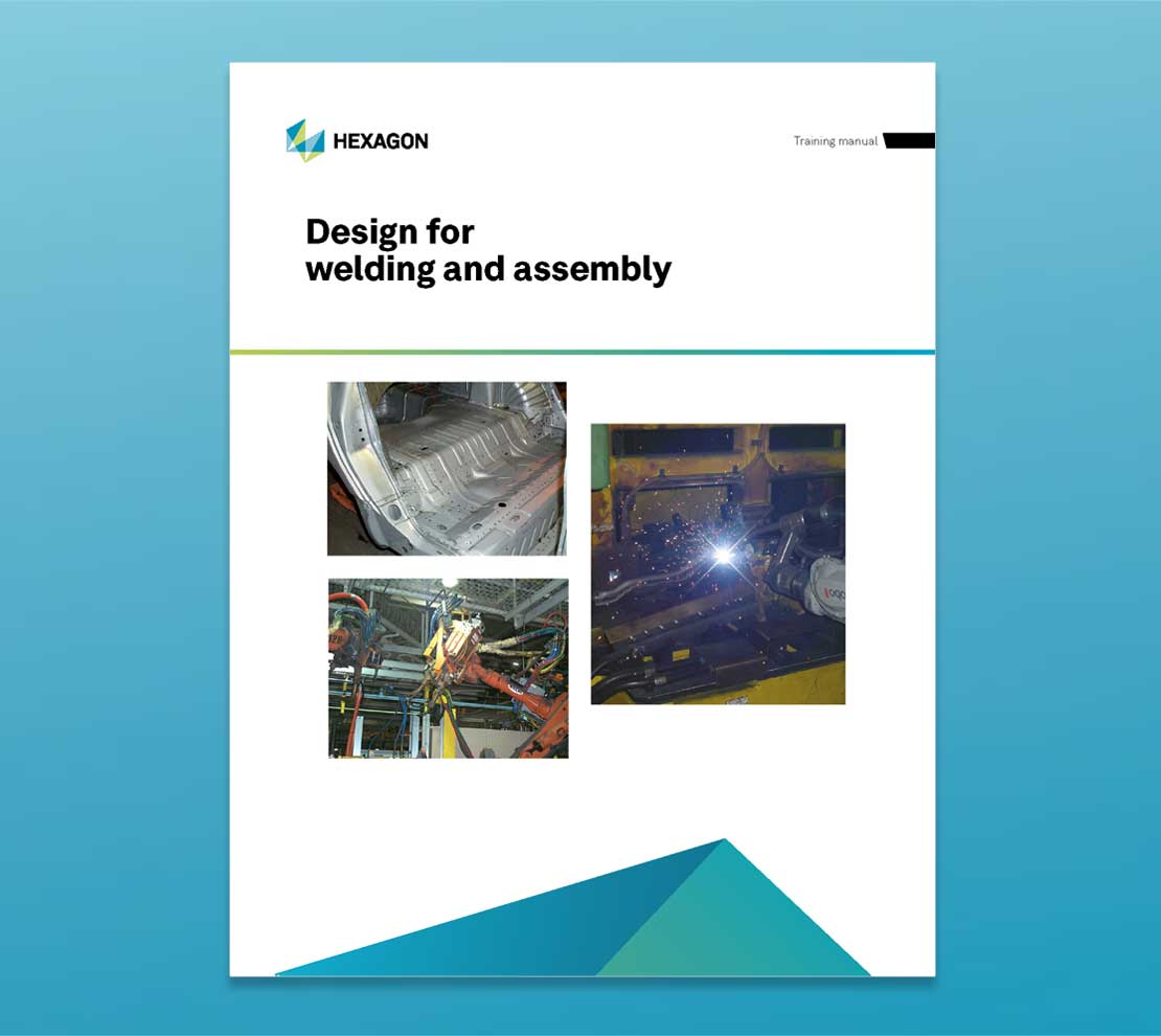 Close up of the training material front cover for Design for Welding & Assembly