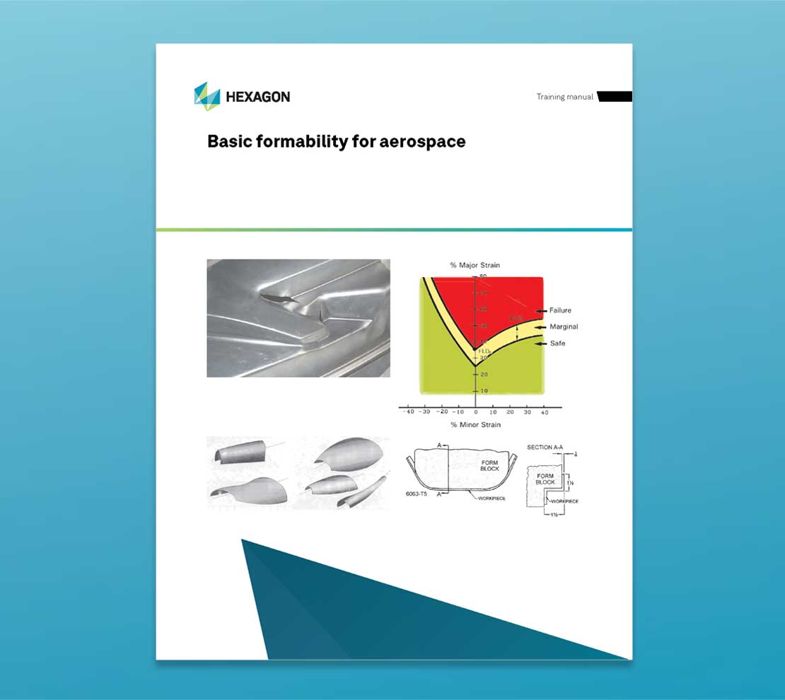 Close up of the training material front cover for Basic Formability for Aerospace
