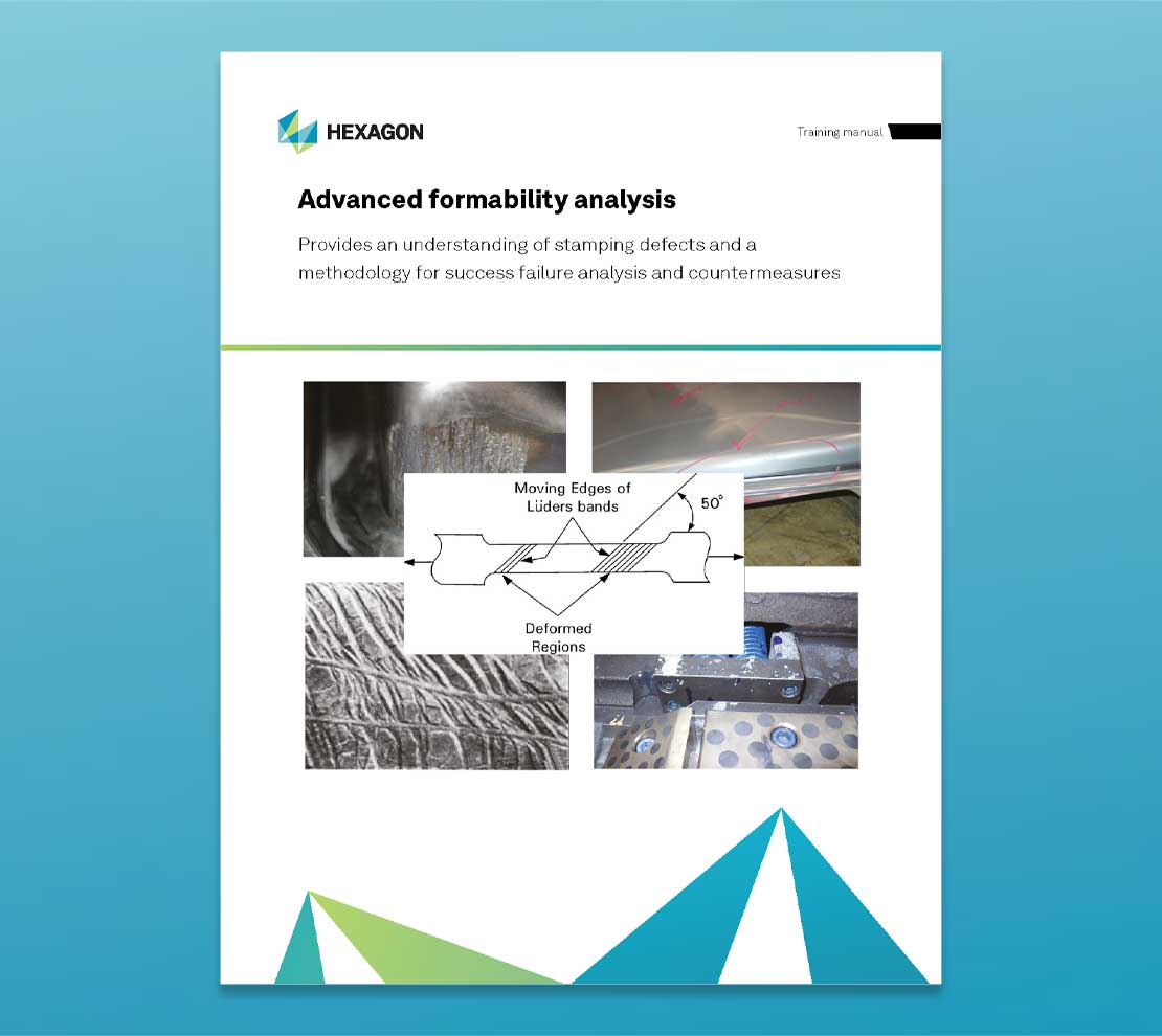 Close up of the training material front cover for Advanced Formability Analysis