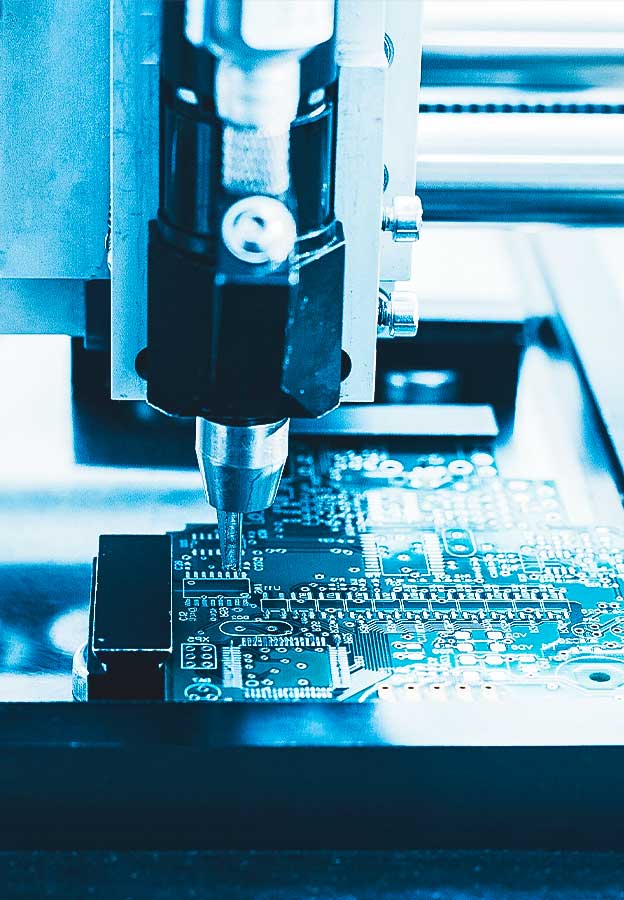 Proceso automatizado de fabricación de placas o microchips para electrónica u ordenadores