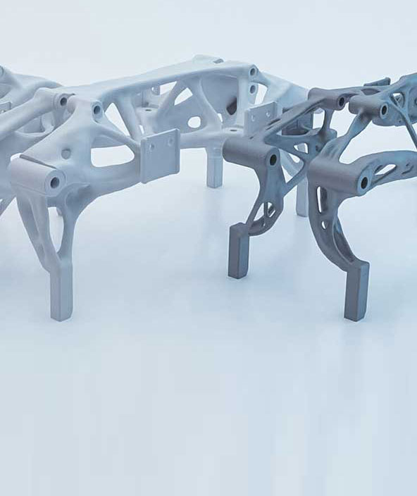 Pinças leves impressas em 3D produzidas por Fabricação aditiva (AM)