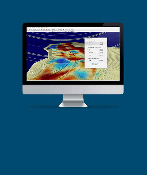 Captura de pantalla del software Agtek de las zonas calientes del radar
