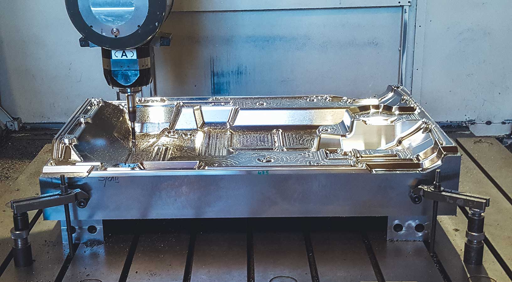 An automotive industry mould in production