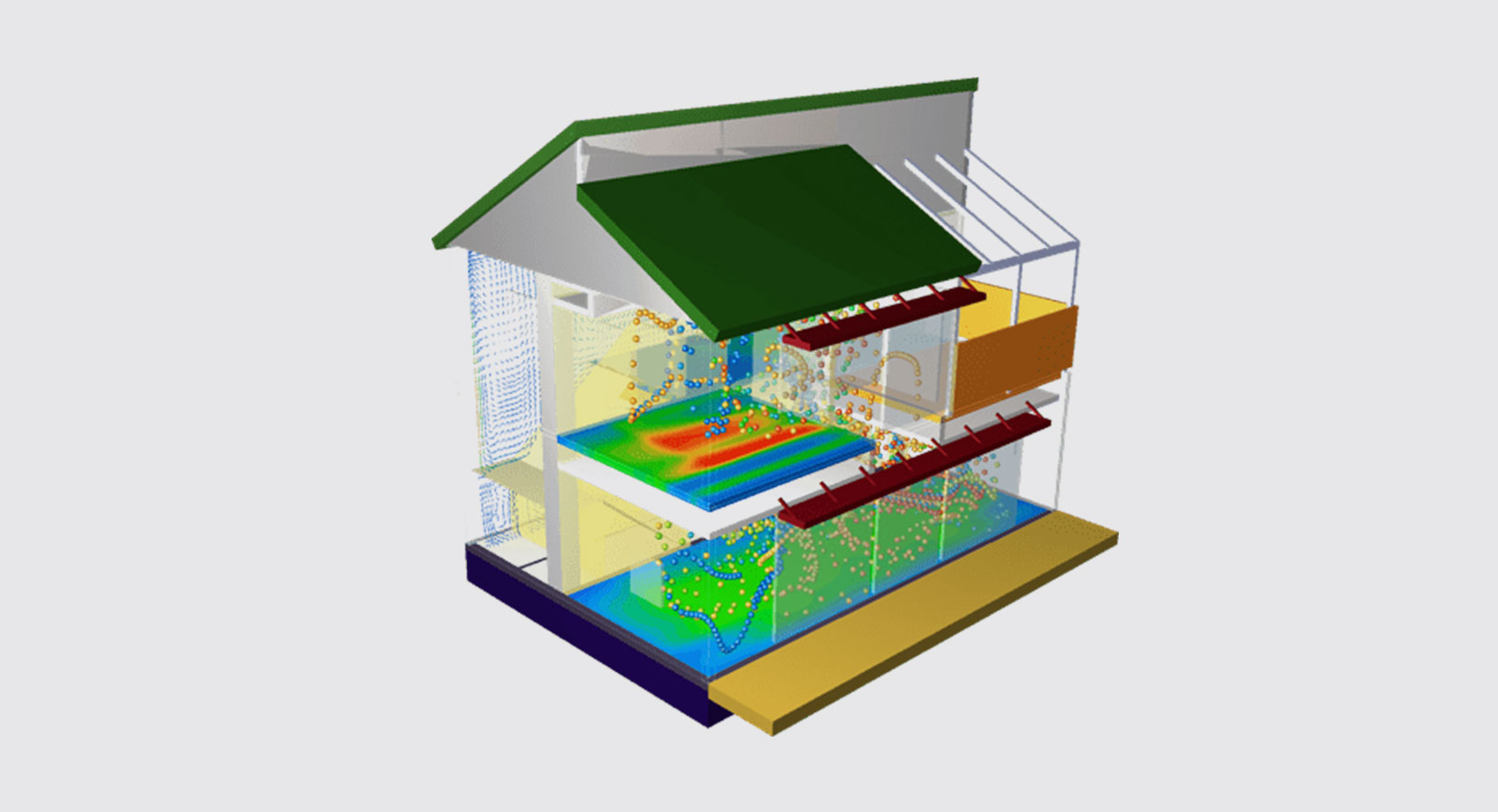Optimización de sistemas HVAC de edificios con simulación multifísica Cradle CFD