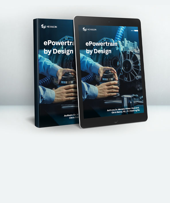 Copertina di un eBook con il titolo "ePowertrain by design" 