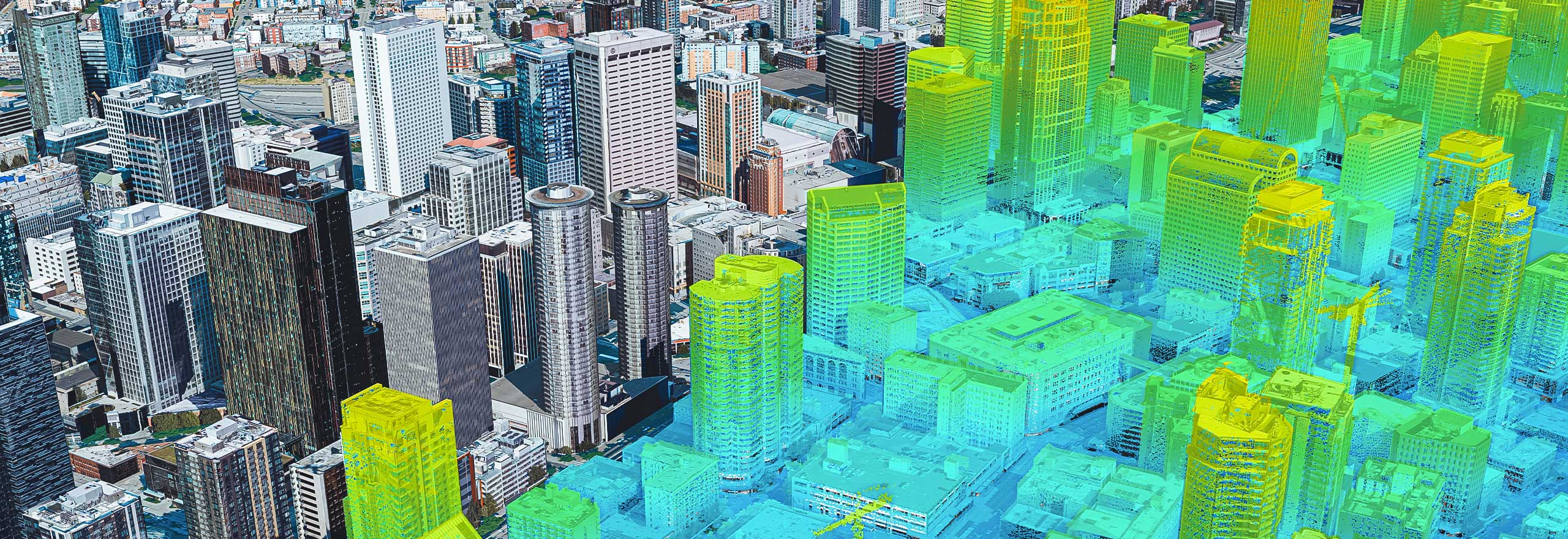 datos LiDAR y imágenes aéreas 3D capturados con CityMapper 