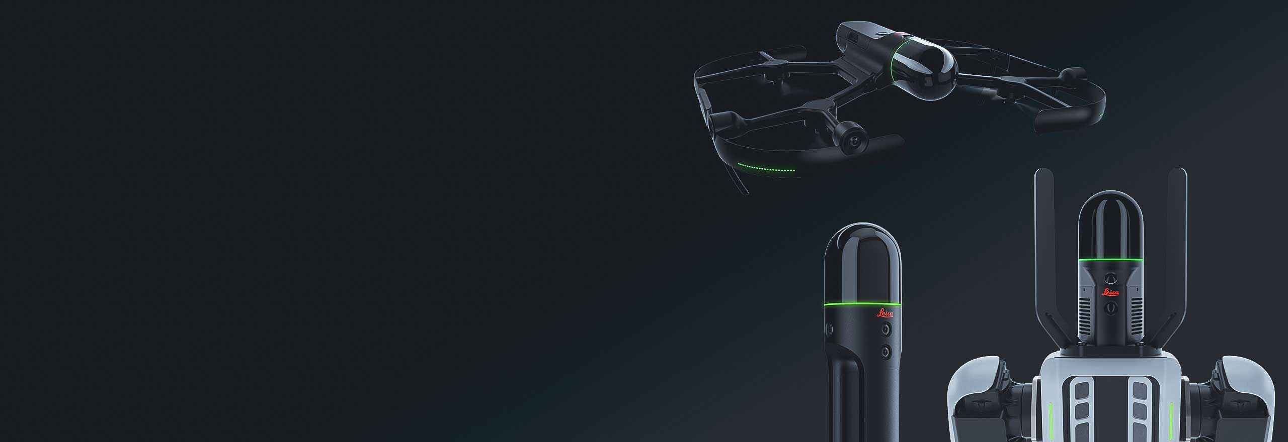 Soluções de captura autônoma da realidade Leica BLK, desde scanners a laser que voam até transportadores robóticos