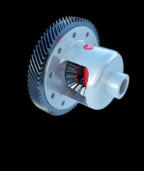 System dynamics simulation of a differential gear 