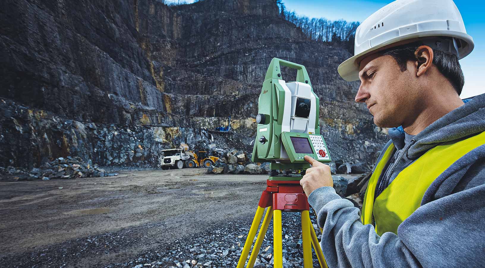 Total Station at a mine