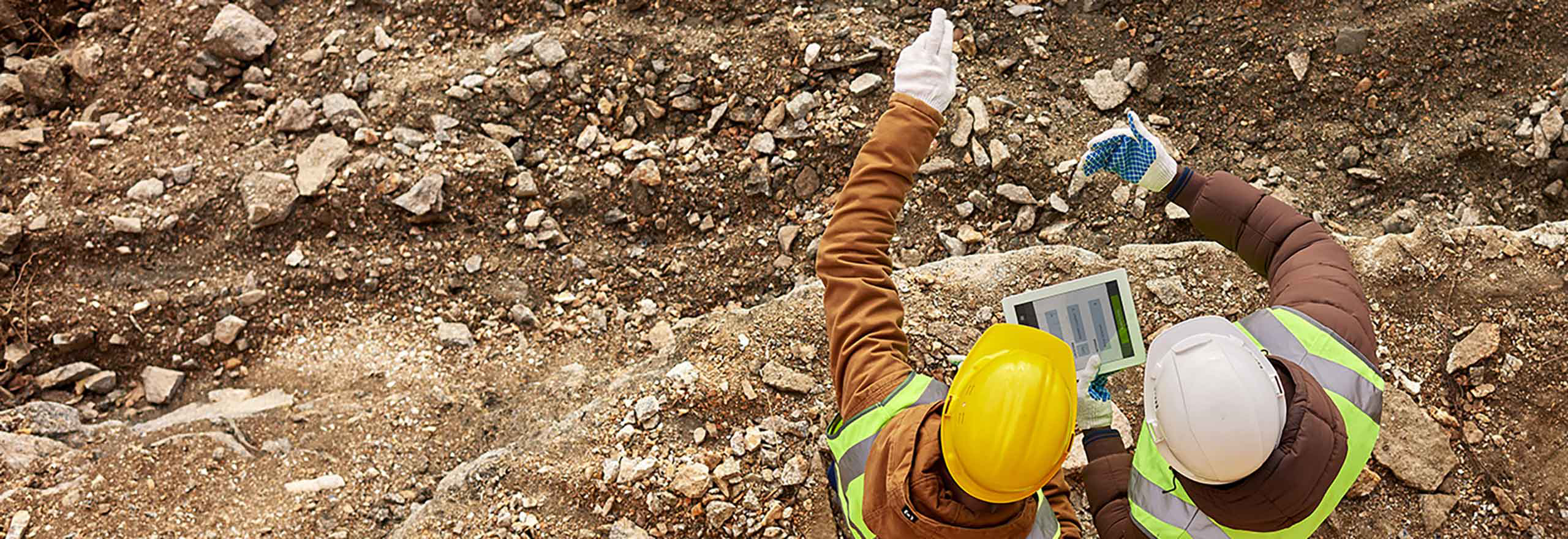 Bauarbeiter auf einer Baustelle