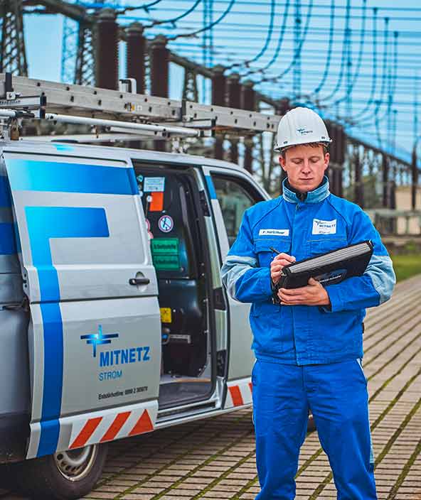 MITNETZ STROM utility network field worker