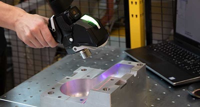 Scanning of a mould with the RS6 laser scanner