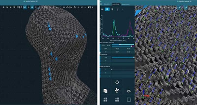 Explorer 3D software shows fibre orientation