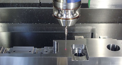 Image of probe in use on metal part