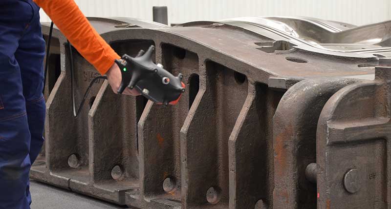 Volvo improves the initial casting with laser scanning technology