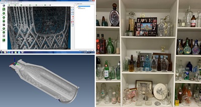 A wide variety of glass bottle are precisely produced with the help of 3D scanning