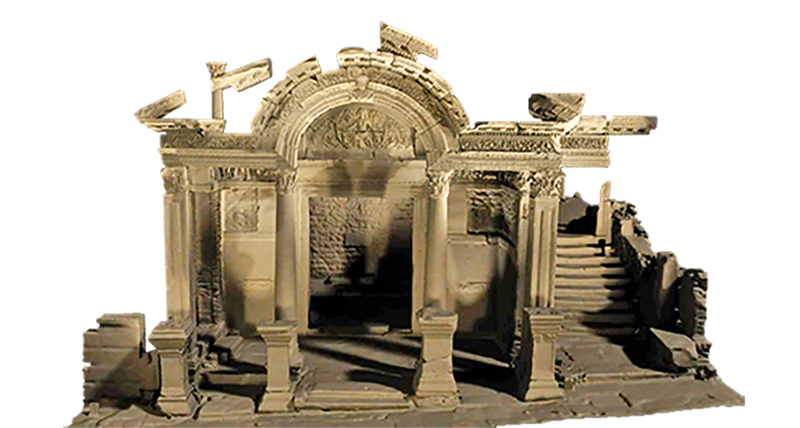 The 3D digitisation of the Hadrian's Temple