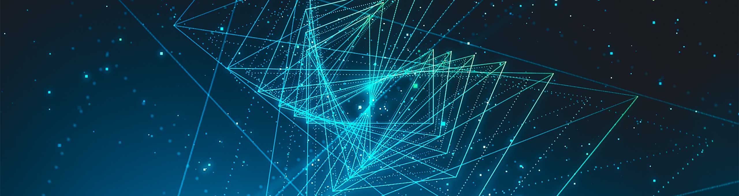 Image depicting connected, autonomous data points