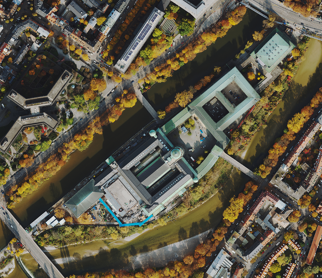 Hochauflösende Luftdaten des Deutschen Museums