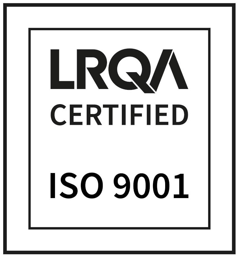 LRQA certified ISO 9001