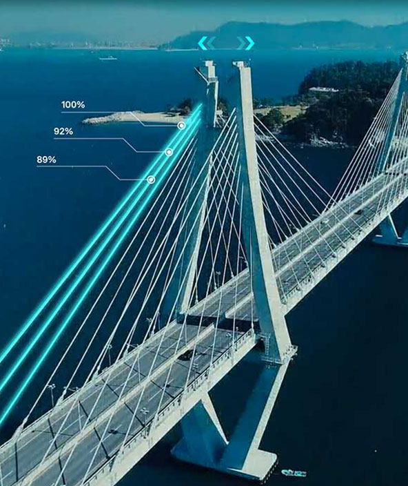 grande ponte de infraestrutura
