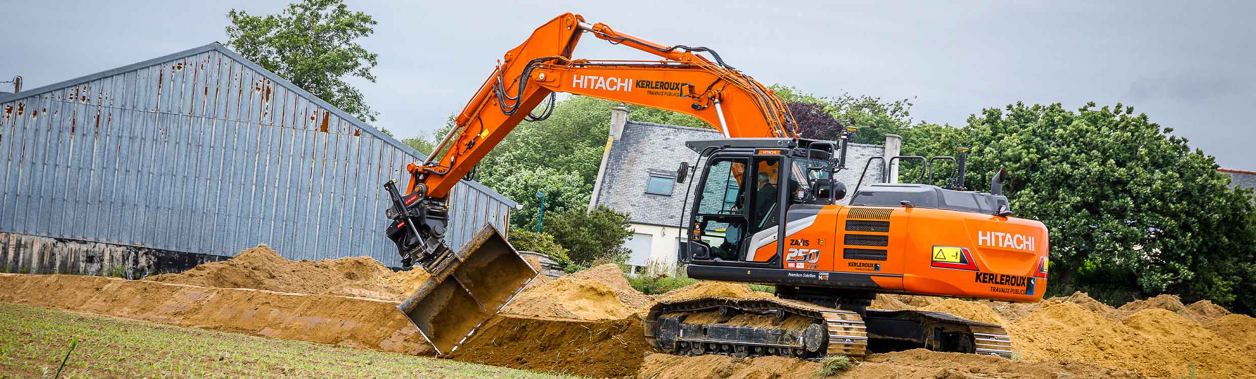 First HCME Customised Solutions Zaxis-7 excavator with factory 