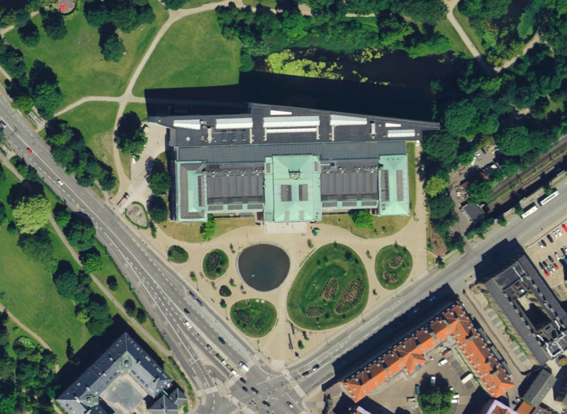 Datos aéreos del programa de contenidos HxGN del Statens Museum for Kunst de Dinamarca