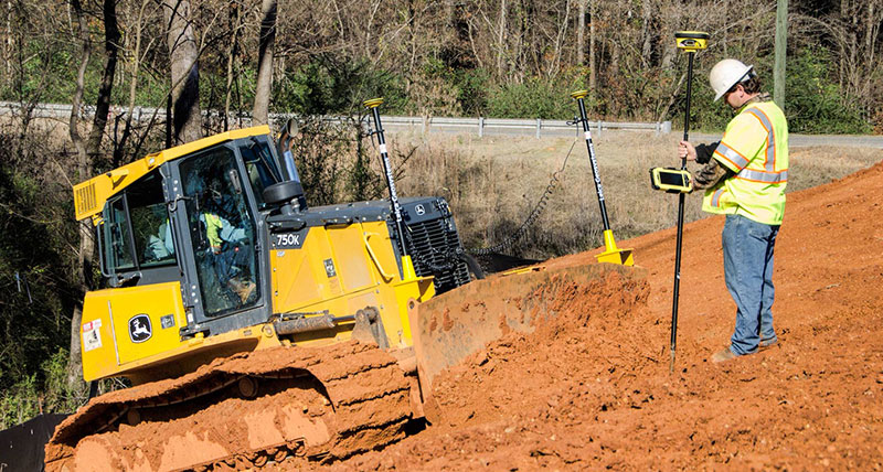 Engineering Surveyor uses HxGN SmartNet GNSS correction data for machine control and iCG60