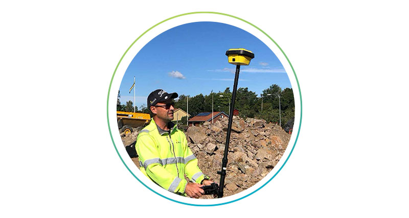 Mikael Persson from Ango Entrepenad AB describes how the ICG70T helps him work independantly
