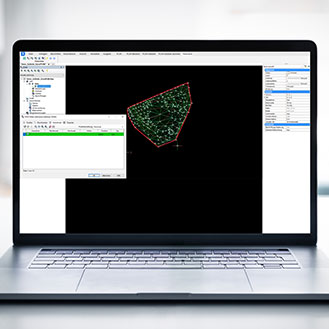 AVT using Leica TPS and BricsCAD for design and engineering.