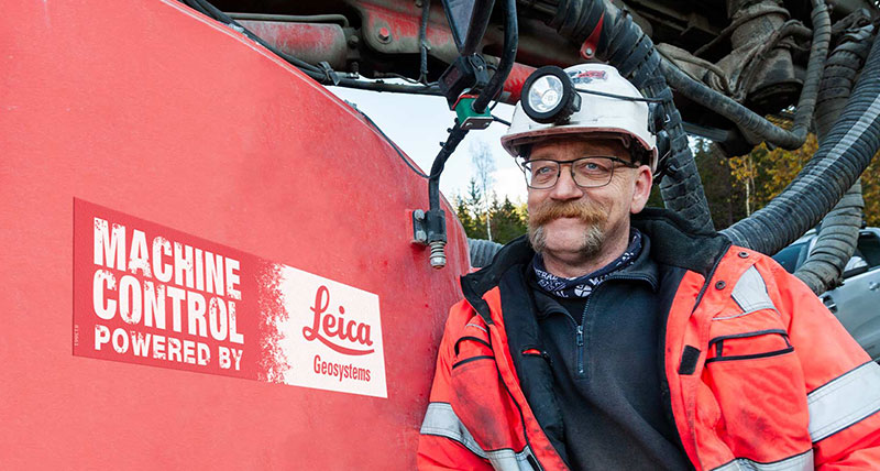 Machine operator talks about machine control technology