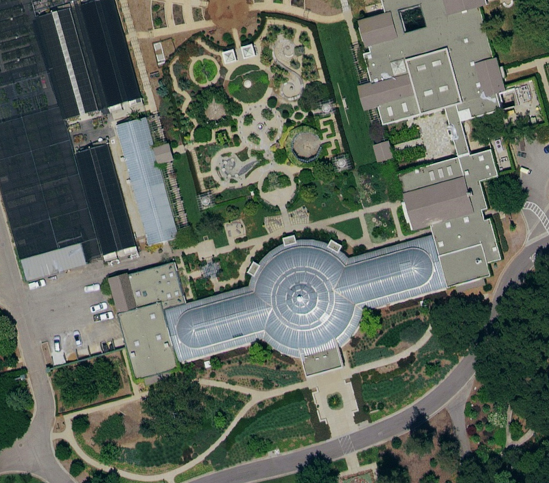 HxGN Content Program Luftbilddaten der Huntington Bibliothek, des Kunstmuseums und des Botanischen Gartens