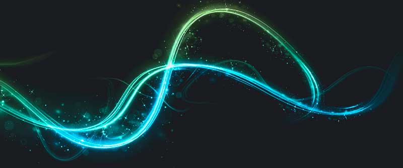 Modern blue-green waves