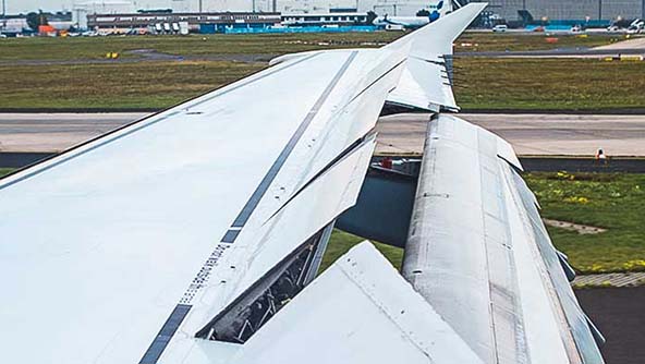 Image of flight control surfaces