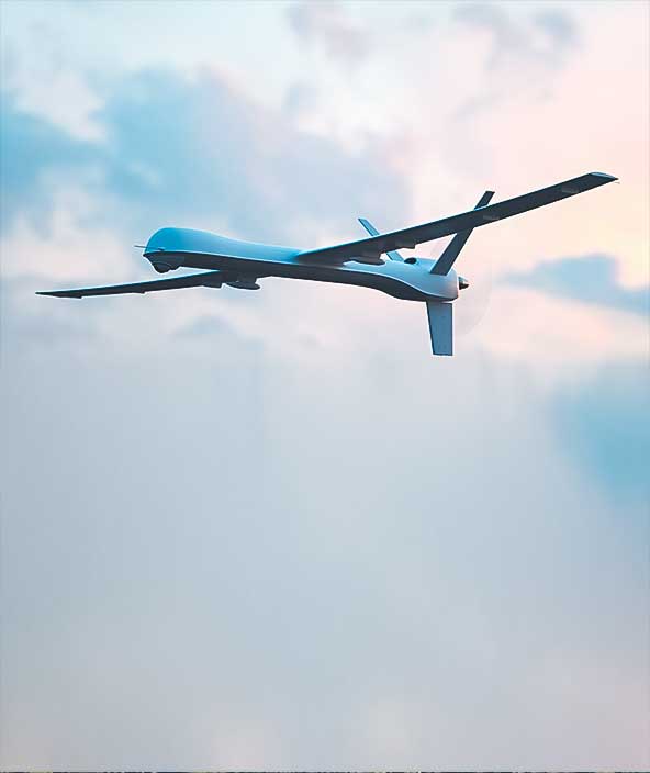  An airplane soaring through the sky