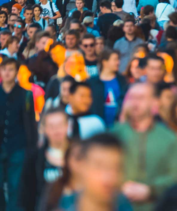 Crowd of people on the street