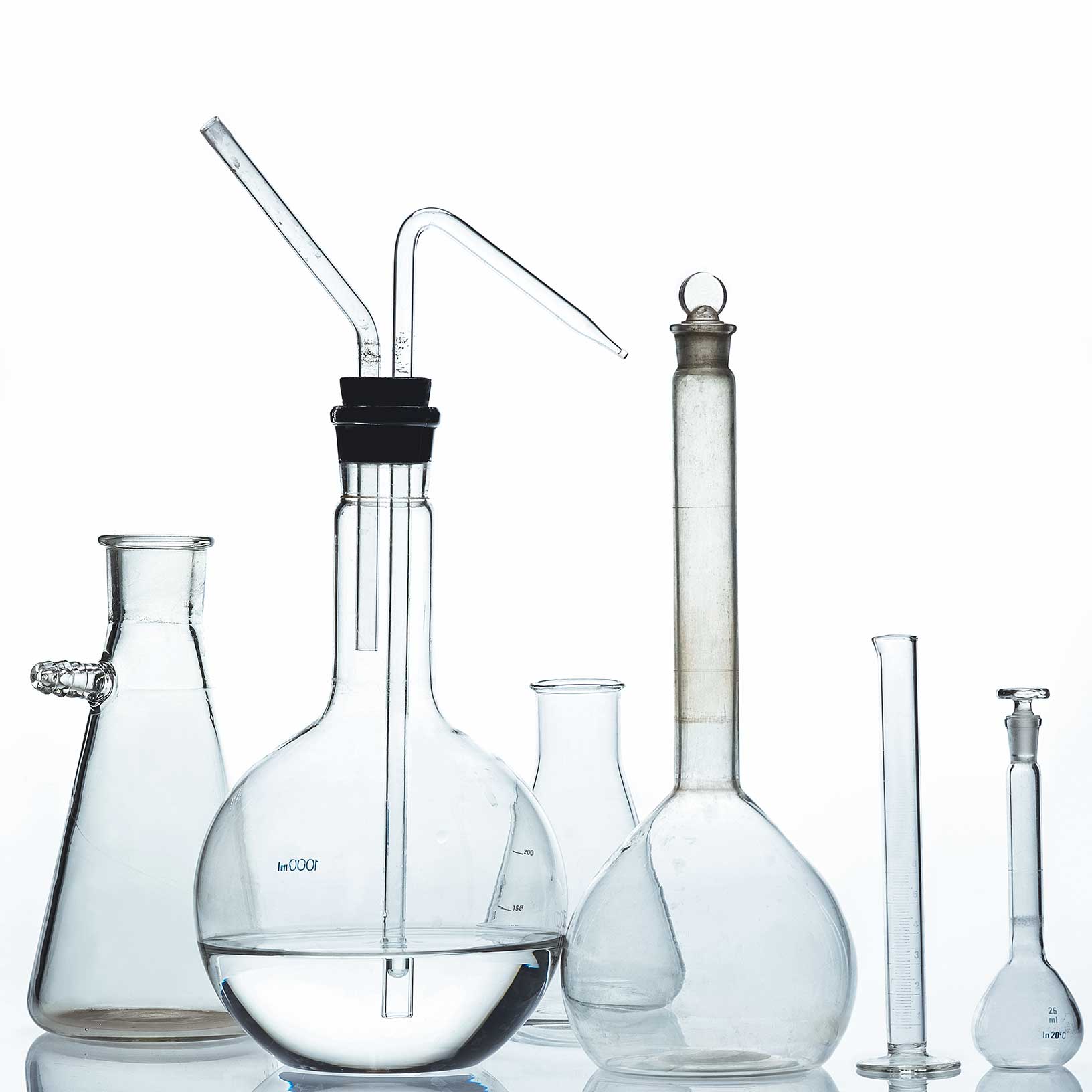 Glaswaren für die Forschung und Entwicklung in der Gesundheits- und Life-Sciences-Branche (F&E) 