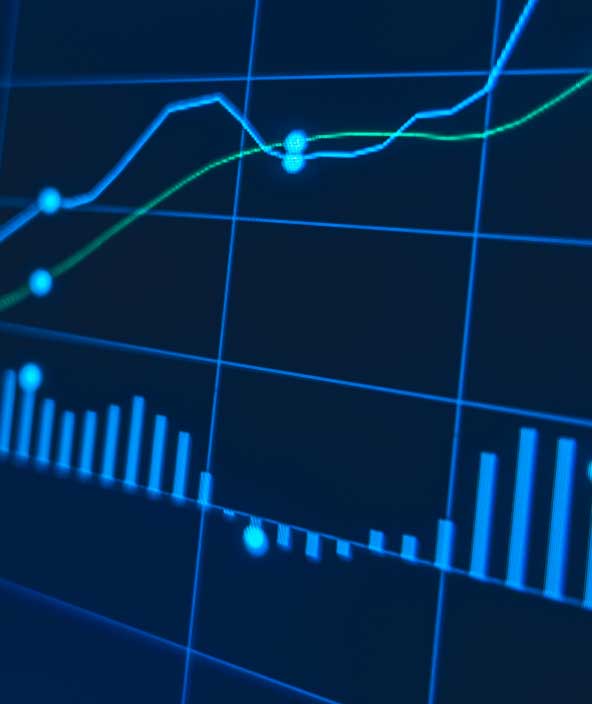 A screen presents digital analytics results