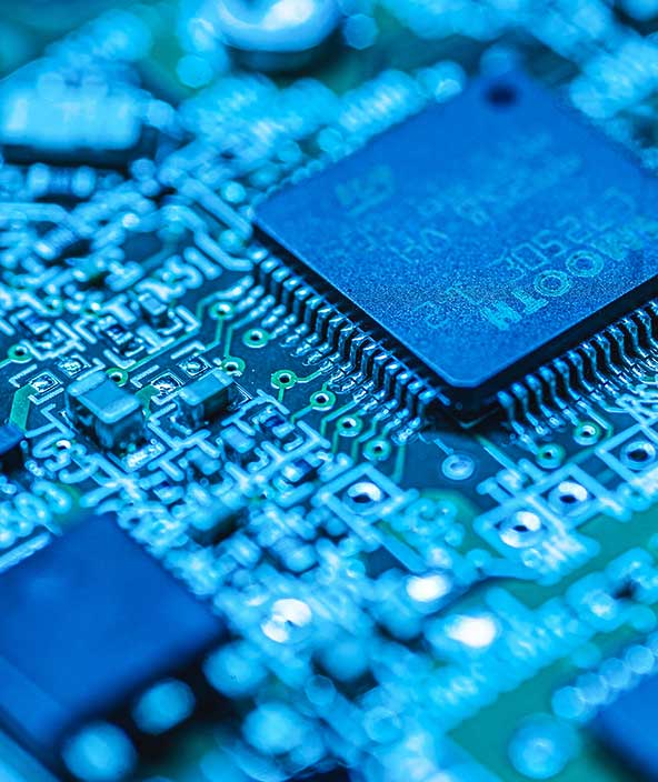 Detail elektronischer Komponenten