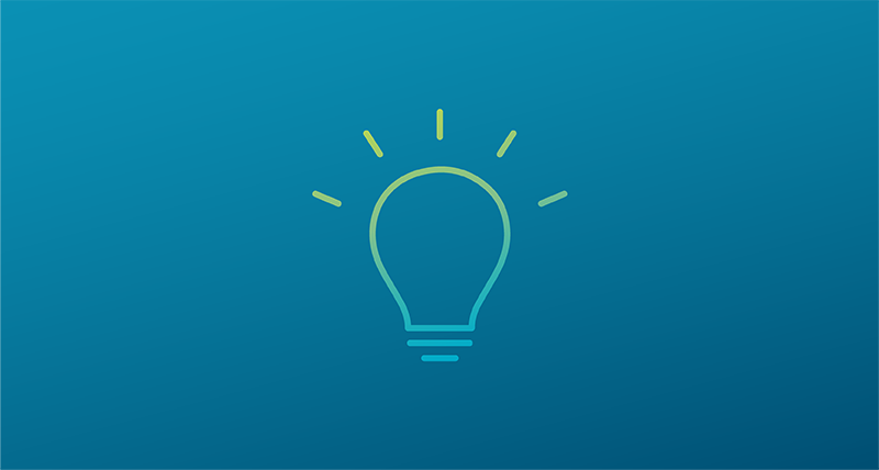 An icon of a light bulb
