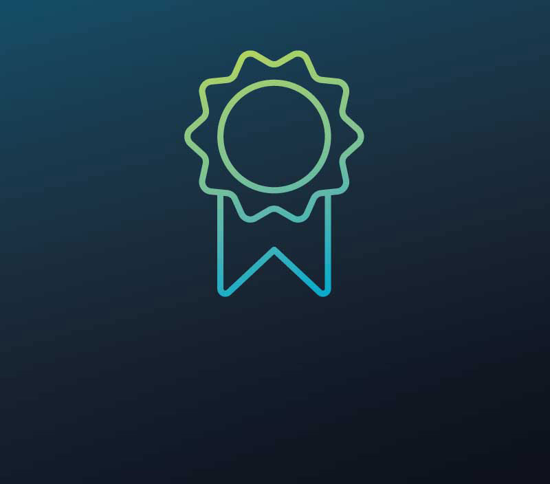 Icona che rappresenta un brevetto realizzato con i colori di Hexagon