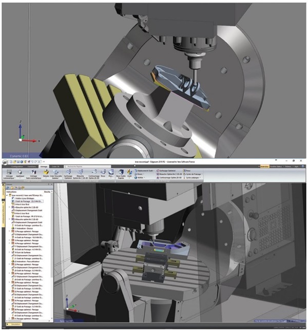 Figure 1. Preparing CNC toolpaths for part milling with EDGECAM
