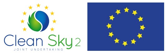 Project partner logos Clean Sky2 and the EU flag
