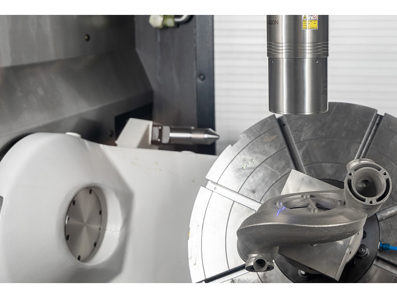With the help of m&h LS-R-4.8 laser scanning solution, GF Machining captures 3D data within the machine tool clamping.