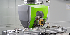 Portal milling machine flies with machine tool measurement