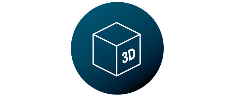 Icono de datos 3D