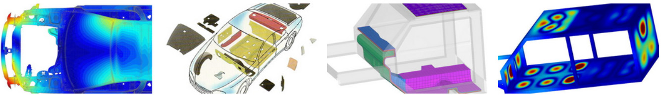 Images from software of vehicle body