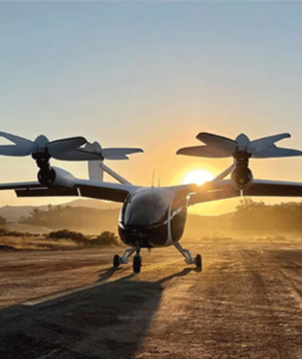 Rotorcraft on a runway