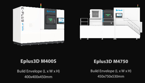 Graphic of a Eplus3D M-400S and M-4750