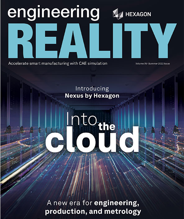 Magazine cover for Hexagon's Engineering Reality magazine